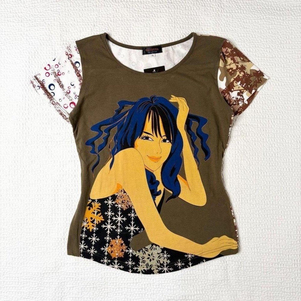 Matsurika Collection portrait graphic tee